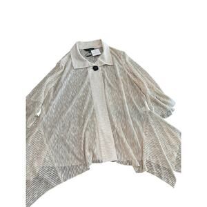 Ming Wang Top Beige Sheer Size 3X NWT